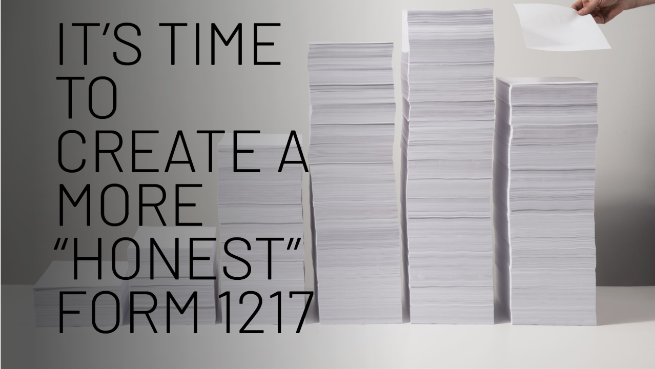 It's Time to Create a More Honest Form1217